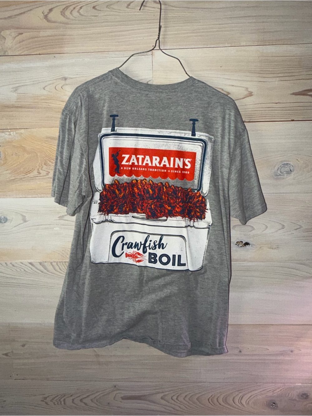 Gray Crawfish Boil Graphic Tee - Men